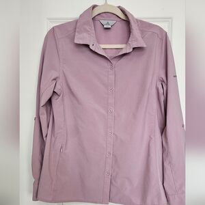 Ascend Women’s Pink Button Up Hiking Outdoor Shirt Size M